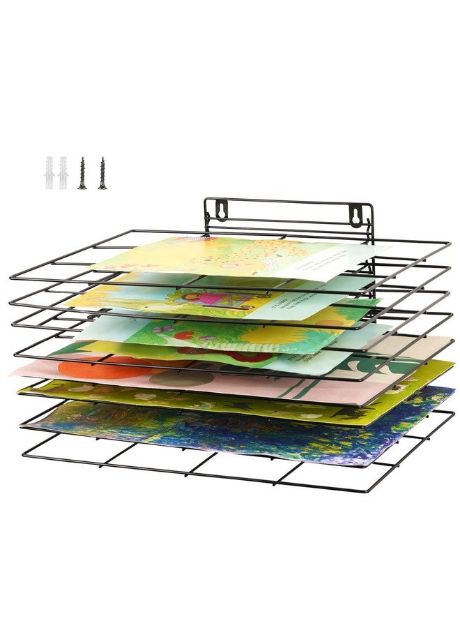 Lzttyee Art Drying Rack for Classroom Paint Drying Rack Small Art Drying Rack Wall Art Storage Rack with 8 Removable Shelves for Classrooms and Art Studios(8 Shelves) - Image 1