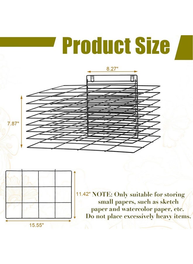 Lzttyee Art Drying Rack for Classroom Paint Drying Rack Small Art Drying Rack Wall Art Storage Rack with 8 Removable Shelves for Classrooms and Art Studios(8 Shelves) - Image 3