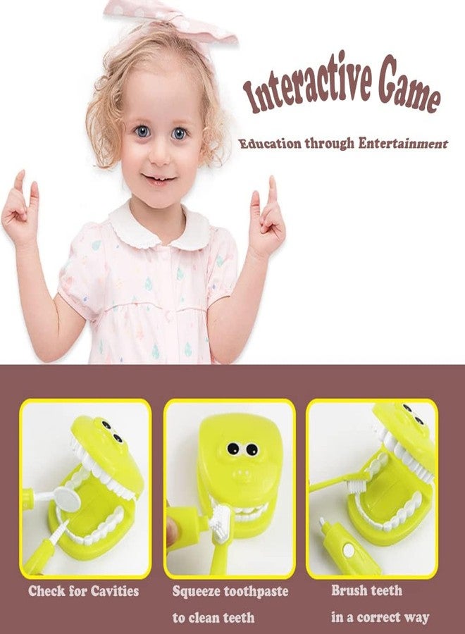 OPTSPTOY 9PCS Plastic Simulation Dentist Play Set Medical Kit Pretend Toy for Kids Hygienic Habbit Cultivation Role Play Game for Children 6 Colors Simple OPP Bag Packaging (Mixed Color) - Image 5