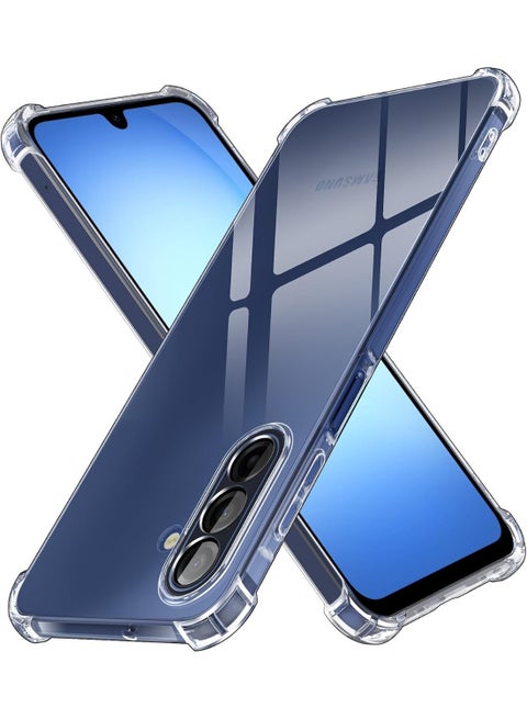 Case Compatible with Samsung Galaxy A17, Cover Silicone Transparent TPU Gorilla Anti-shock Protector Camera Shockproof Corners - Clear