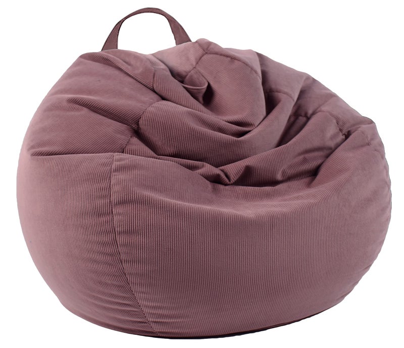 LPMOERA Stuffed Animal Storage Bean Bag Chair Cover No Filler For Kids and AdultsPets DogsCats Lazy BedsSoft Premium Corduroy Stuffable Bean Bag For Organizing Children Plush Toys or Memory Foam