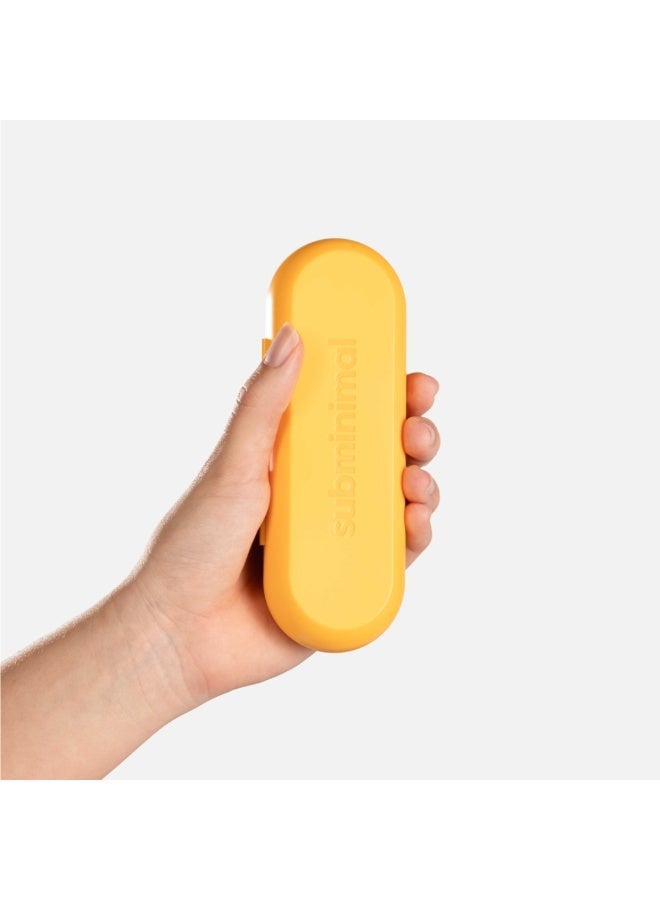 صبمينيمال جهاز NanoFoamer GO القابل لإعادة الشحن لرغوة الحليب، أصفر Pollen، جهاز محمول عبر USB-C لتحضير الميكروفوم لفن اللاتيه والكابتشينو والفلات وايت والقهوة - Image 4