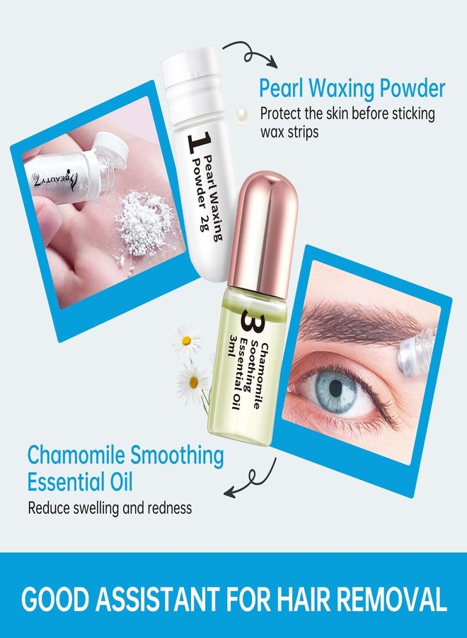 Beauty7 Men's Sensitive Eyebrow Wax Strips, Eyebrow Waxing Strips, 24 Strip with Pearl Powder Essential Oil, for Sensitive Skin - Image 5