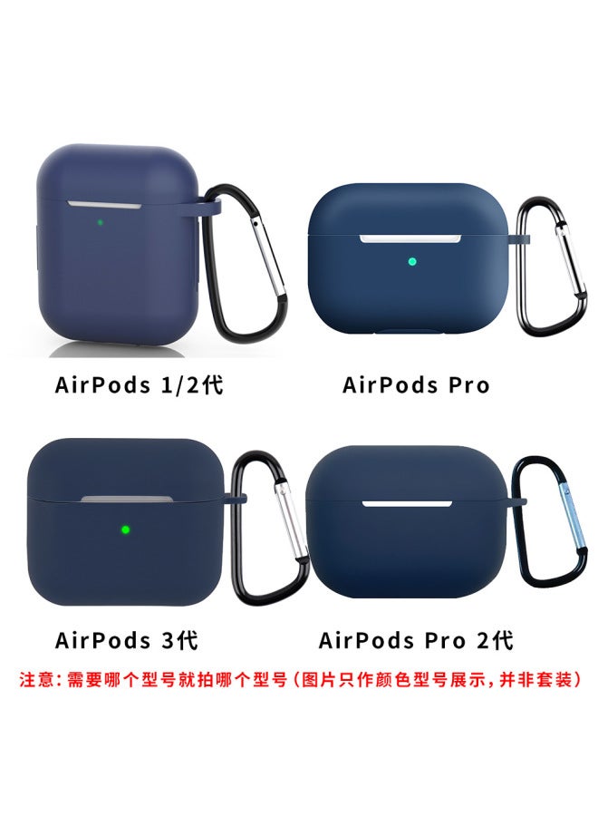 Spot For Airpods3 New Silicone Protective Case With Buckle Anti-fall Apple 3 Generation Bluetooth Headphone Case - Image 1