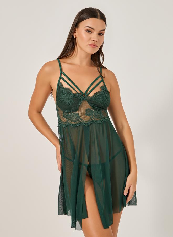 Styli Styli Lace Babydoll Lingerie  - Image 1