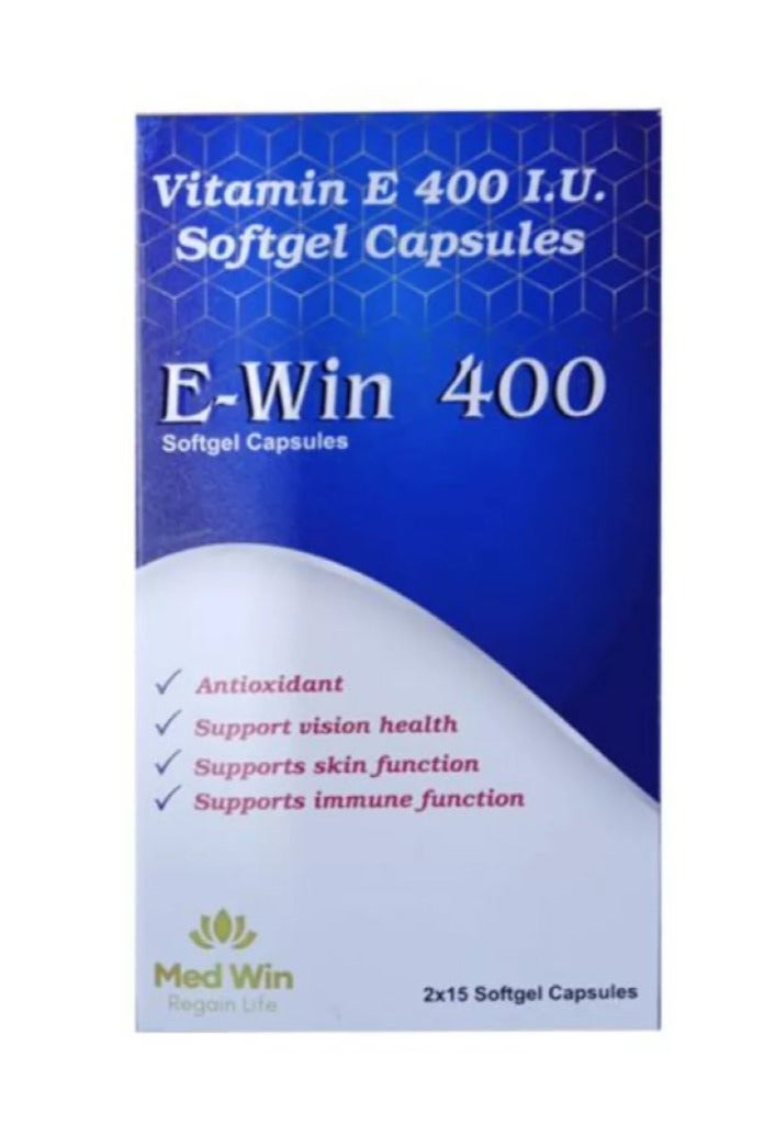 كبسولات إي-وين ٤٠٠ جيلاتينية ناعمة ٣٠ كبسولة