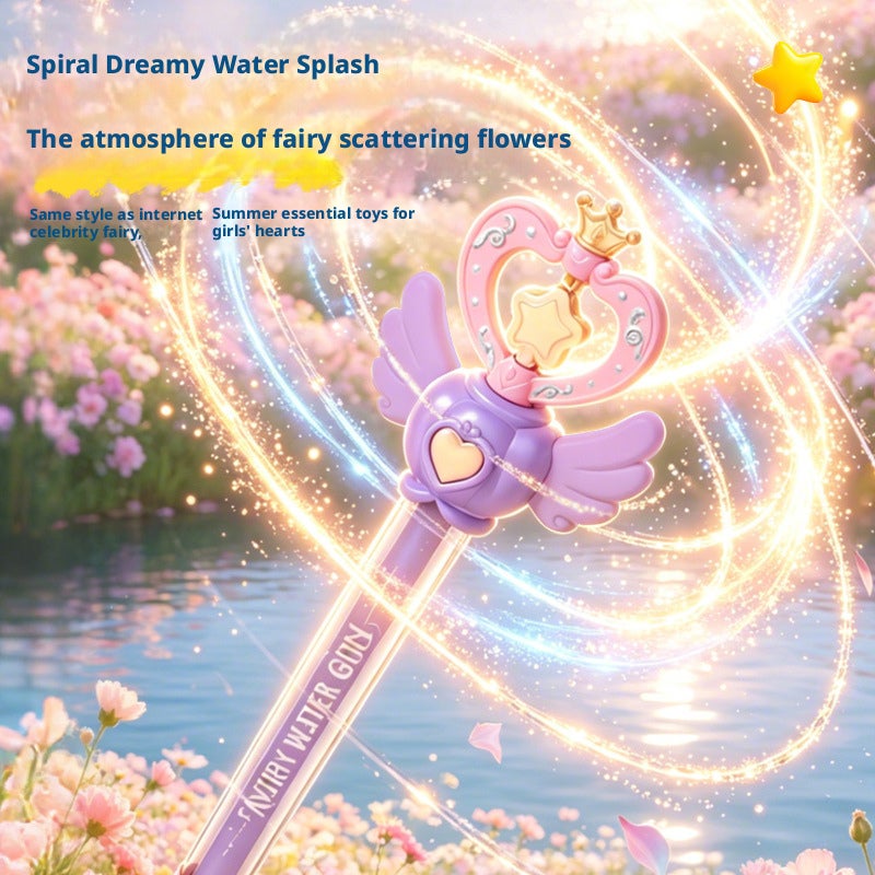 Magic Wand Water Blaster - Spiral Pull and Spray Toy for Summer - Image 4
