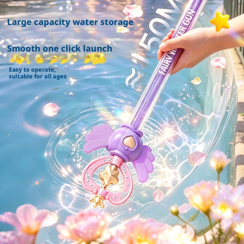 Magic Wand Water Blaster - Spiral Pull and Spray Toy for Summer - Image 3