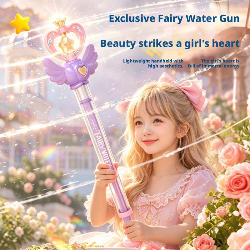 Magic Wand Water Blaster - Spiral Pull and Spray Toy for Summer - Image 1