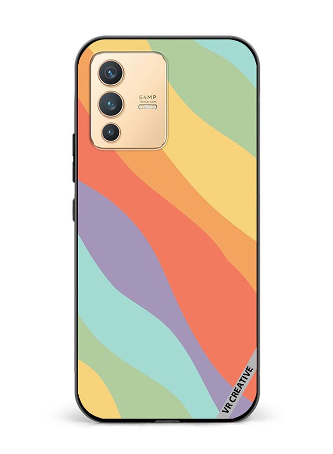 VR CREATIVE Protective Case Cover For Vivo V23 5G Layer Design Multicolour - Image 1