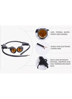 SP SUPER POWER 33FT Outdoor String Lights Commercial Great Weatherproof Strand 10 Meter 20 Hanging Sockets Decorative Lights for Outdoor Garden(Bulbs Not Included)  - Image 3