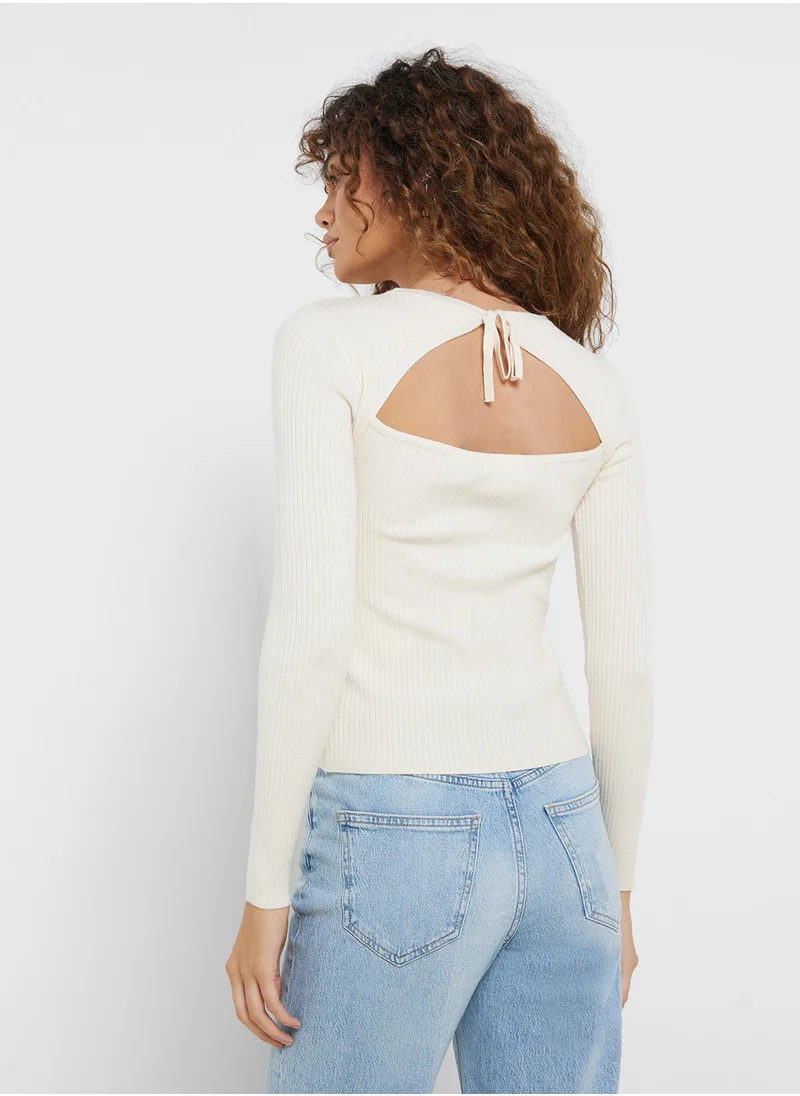 VERO MODA Back Strap Knitted Sweater