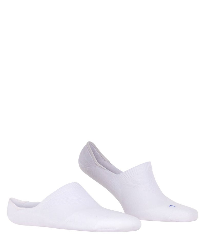 FALKE Unisex Cool Kick No Show Socks, Breathable, Cooling Effect, Polyester, Low Cut, Non Slip Heel Grip, Coolmax, White (White 2000), 5-6, 1 Pair - Image 3