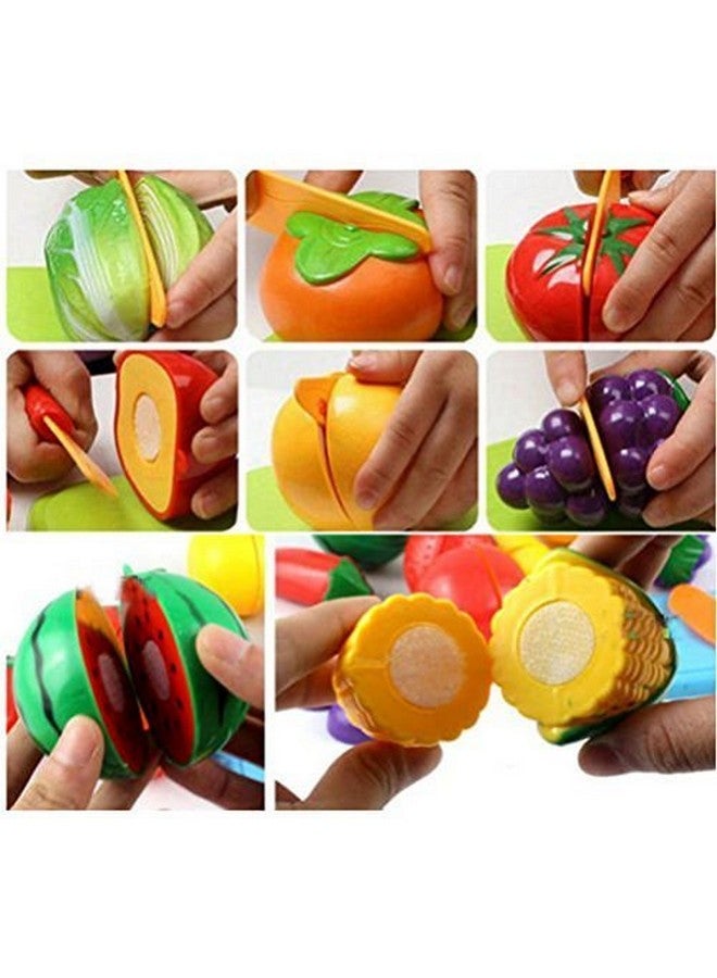 VBE® Realistic Sliceable Fruits Cutting Play Toy Set for Kids - Image 2