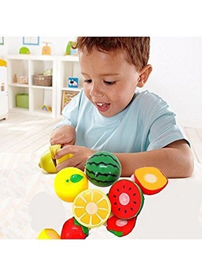 VBE® Realistic Sliceable Fruits Cutting Play Toy Set for Kids - Image 3