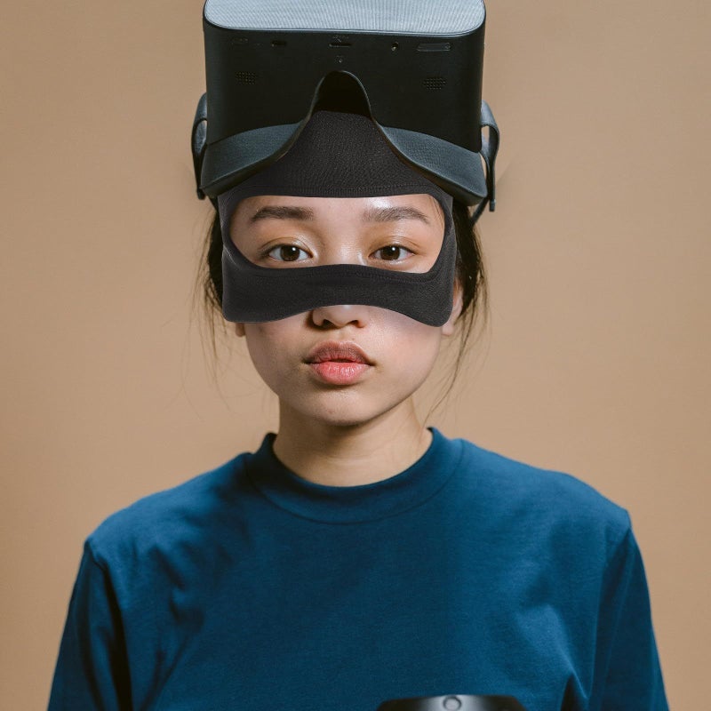 Adjustable VR Mask Cover Quick Dry Face Pad Sweat Absorbing Breathable For Comfortable Fit - Image 3