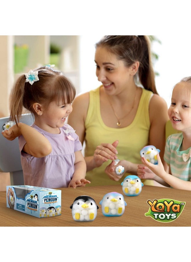YoYa Toys Dna Balls Penguin Stress Balls By Yoya Toys (3-Pack) - Stimulating, Calming Squishy Sensory And Fidget Toys For Kids And Adults - Ideal For Autism, Adhd, Fidgeting, And Breaking Bad Habits  - Image 5