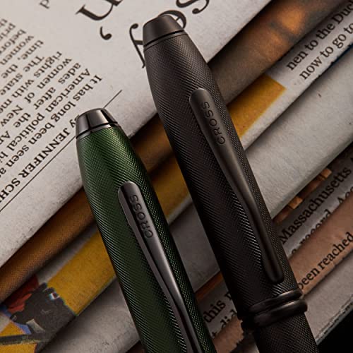 Cross Townsend PVD Micro-knurl Ballpoint Pen - Matte Green - Image 4
