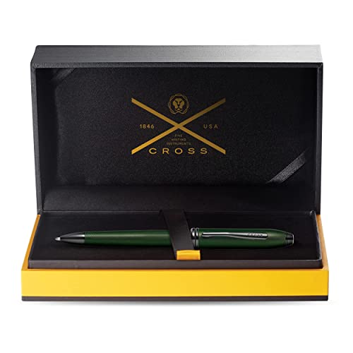 Cross Townsend PVD Micro-knurl Ballpoint Pen - Matte Green - Image 3