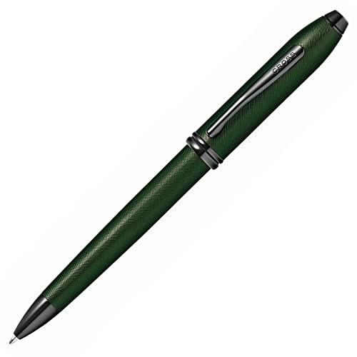 Cross Townsend PVD Micro-knurl Ballpoint Pen - Matte Green - Image 1