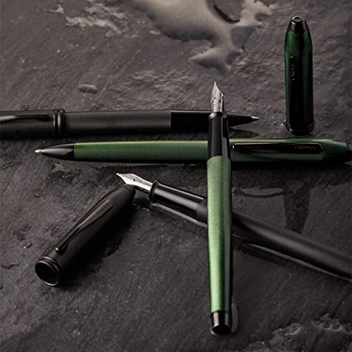 Cross Townsend PVD Micro-knurl Ballpoint Pen - Matte Green - Image 5