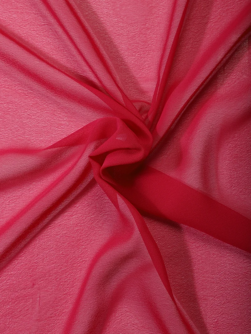 أيه كيه إس Magenta Textured Slub Fabric One Meter