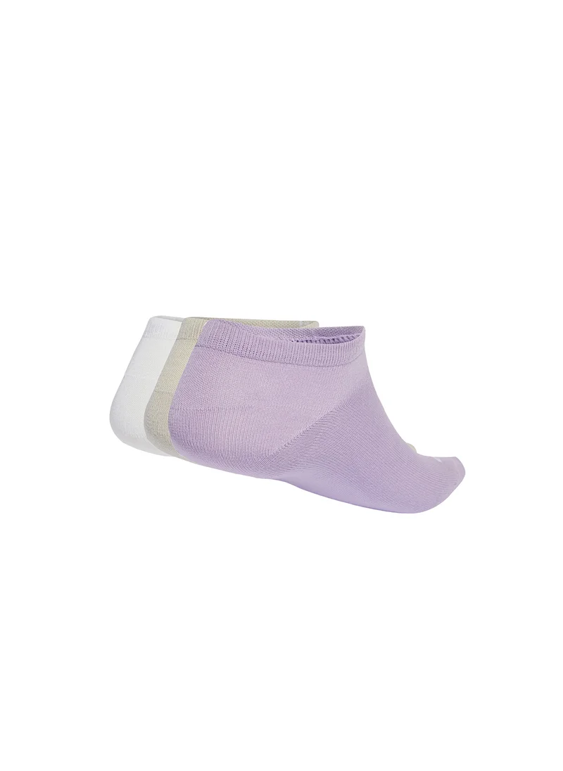 Adidas 3 Pack Thin Linear Low-Cut Socks