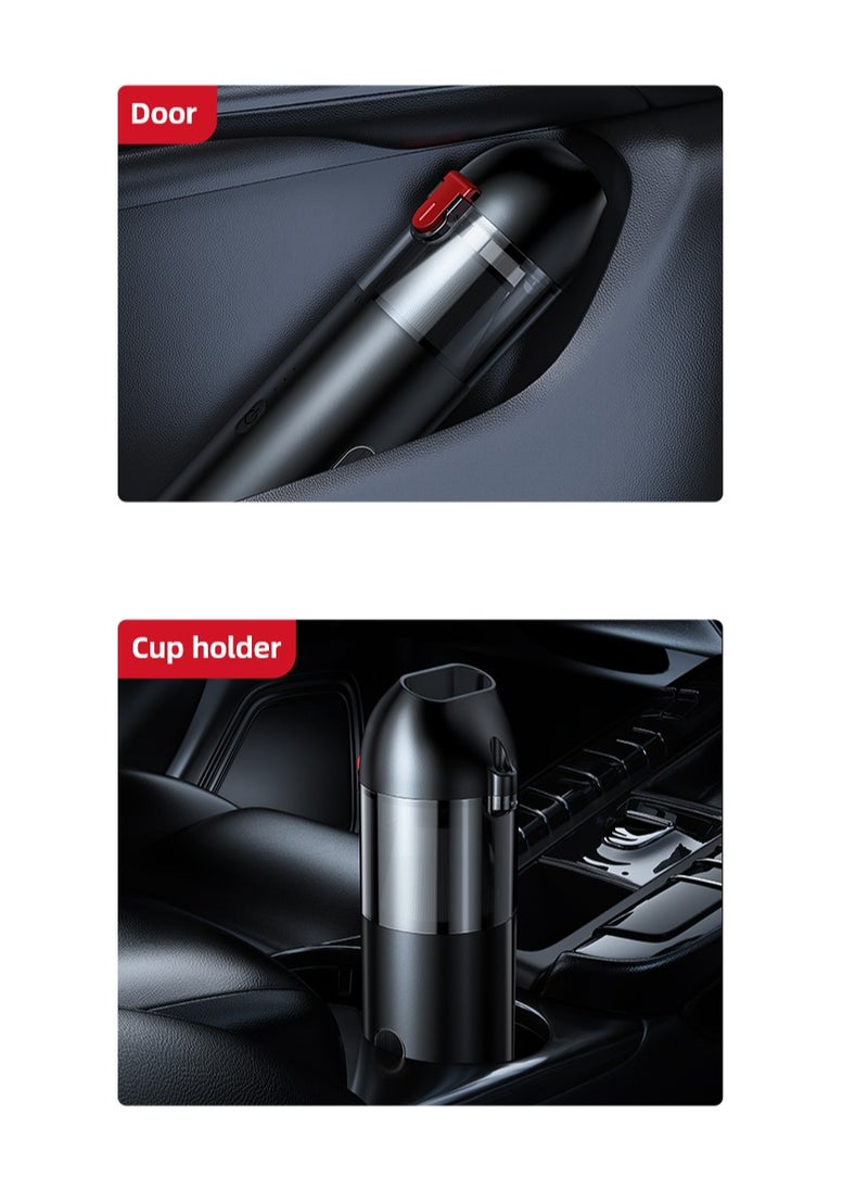 Car Vacuum Cleaner Handheld Cordless Portable Powerful Rechargeable Adjustable Suction for Car Home and Office