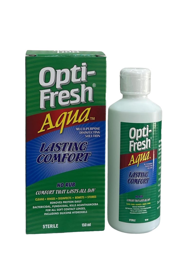 OPTIFRESH - Opti-Fresh Aqua Contact Lens Cleaning Solution 150ml - Image 1