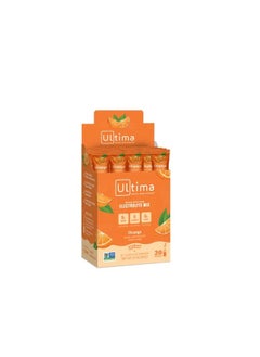 Ultima Replenisher Broad Spectrum Electrolyte Mix Orange hydrate happily 20 stick packs 