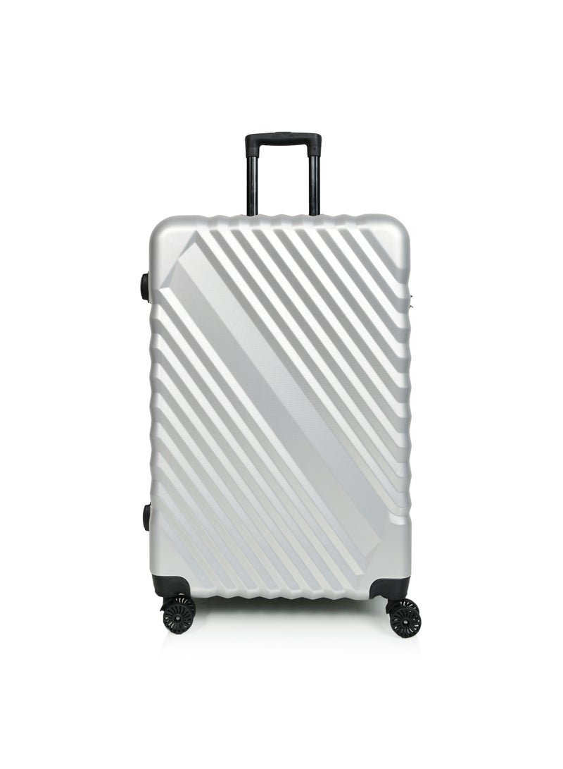 مورانو طقم شنط سفر لون فضي مكون من 3 حقائب أمتعة 4 عجلات - Image 5