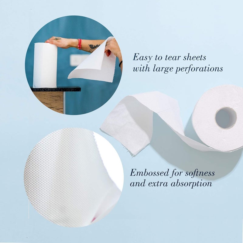 WINTEX ULTRA 4 Ply Kitchen Paper Towels/Rolls (White) (Set of 8 Rolls) - Image 3