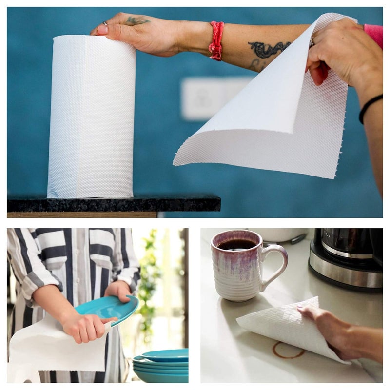 WINTEX ULTRA 4 Ply Kitchen Paper Towels/Rolls (White) (Set of 8 Rolls) - Image 5