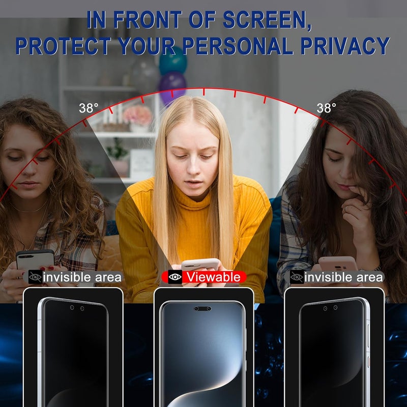 واقي شاشة ماجيك 7 برو 5G من البولي يوريثان قطعتين مضاد للتجسس و مضاد للوهج و حساس للمس - Image 2