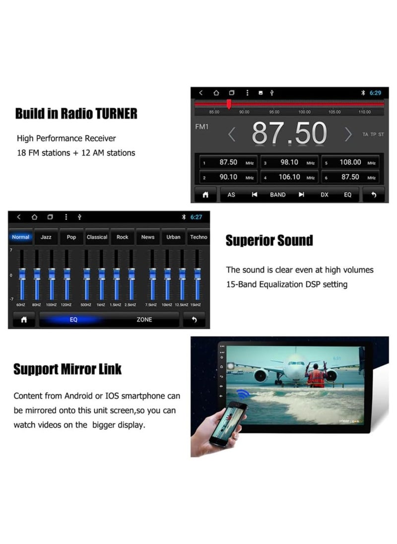 SHEZA STAR - Android Screen For Toyota Rush 2018-2024 2GB RAM 32GB Memory Support Apple Carplay Android Auto Full HD Touch Screen 9 Inch built In Bluetooth USB Radio WiFi Play Store Backup Camera included - Image 1