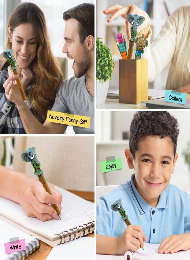 Puzzled Planet Pens Elephant Resin Novelty Pen - Cute Elephant Gifts for Women, Decorative Pens for Kids, Unique Office Supplies For Women, and Creative Journaling Supplies for Students - Image 4