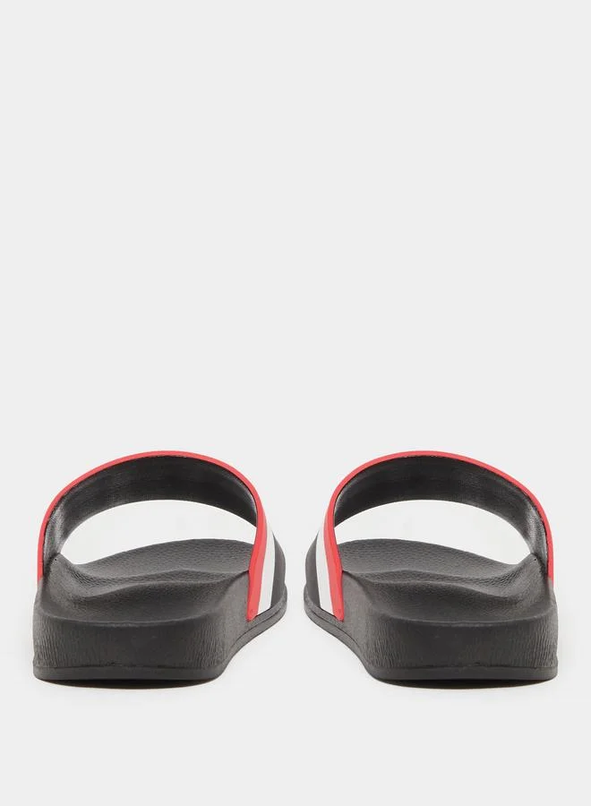 Take Two Take Two Striped Color Block Slipper