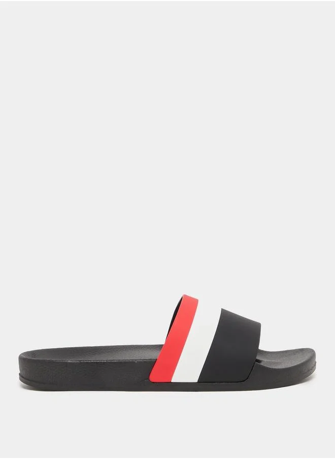 Take Two Take Two Striped Color Block Slipper