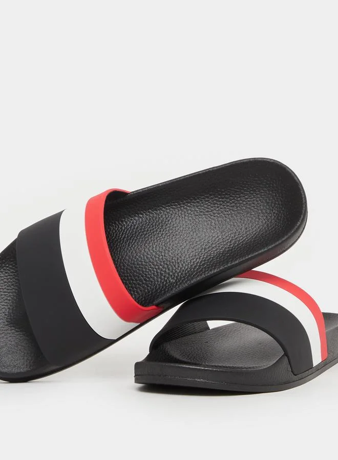 Take Two Take Two Striped Color Block Slipper
