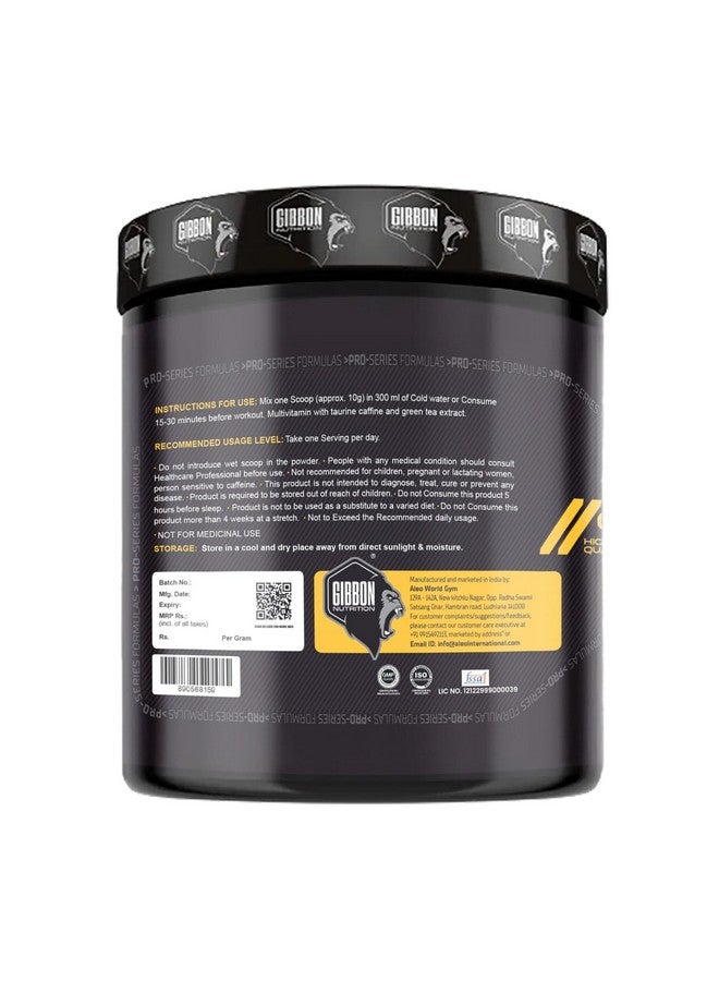 Gibbon Level 10 Pre-Workout Powder With Caffeine, Creatine Monohydrate, Citrulline For Men & Women, 250gm (250gm, Cola) - Image 2