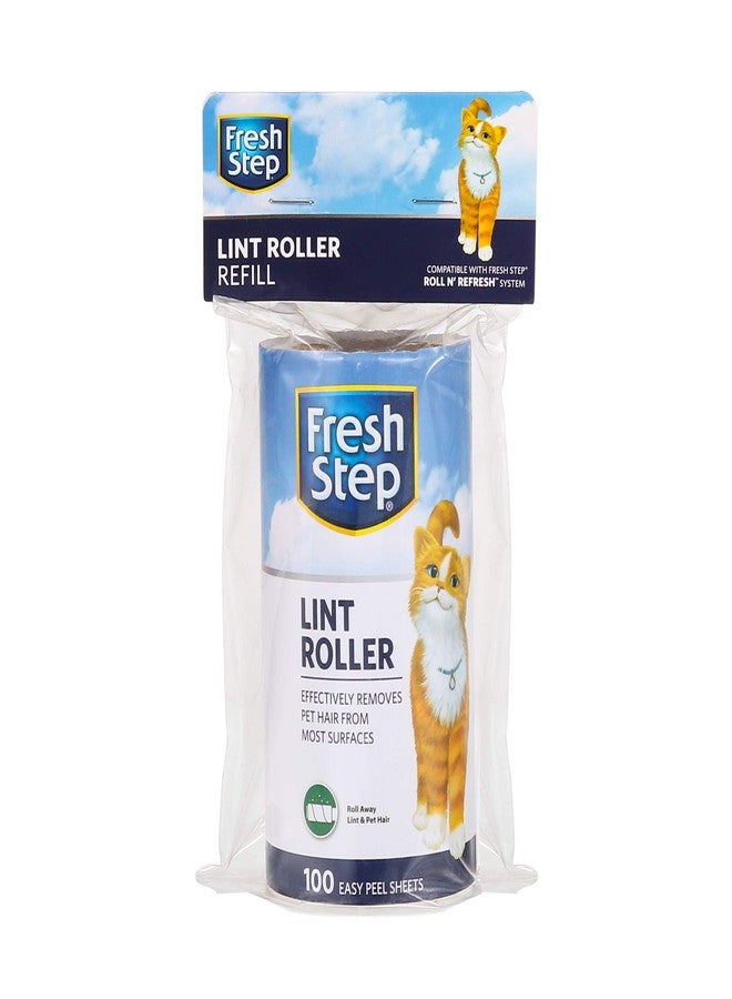 Fresh Step for Pets Roll N' Refresh Lint Rollers for Pet Hair- 1 Roll/100 Sheets for Reusable Lint Rollers for Pet Hair| Extra Sticky Lint Roller Sheets for Pet Hair - Image 1