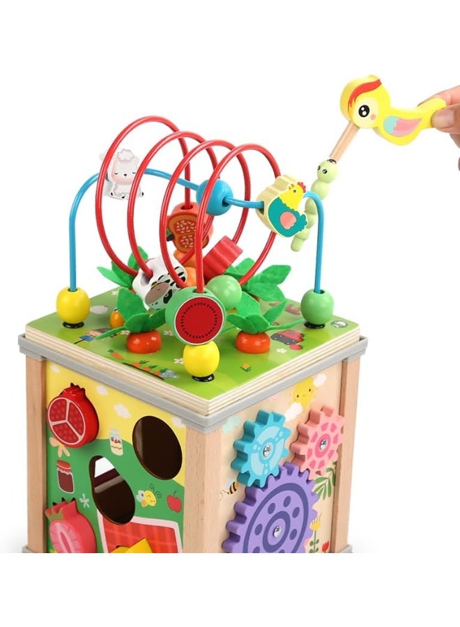 Factory Price سعر المصنع لجاس 10 في 1 مكعب النشاط متعدد الوظائف للأطفال الصغار - Image 4