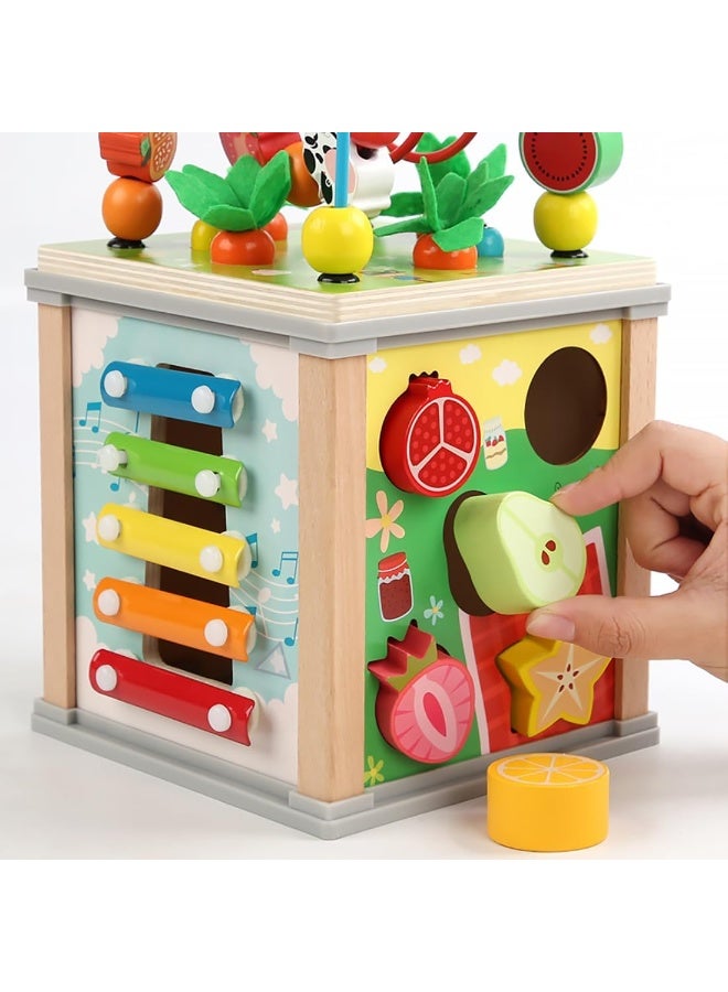 Factory Price سعر المصنع لجاس 10 في 1 مكعب النشاط متعدد الوظائف للأطفال الصغار - Image 5