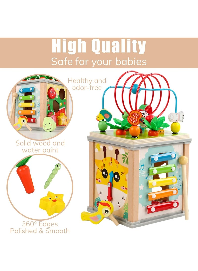 Factory Price سعر المصنع لجاس 10 في 1 مكعب النشاط متعدد الوظائف للأطفال الصغار - Image 3