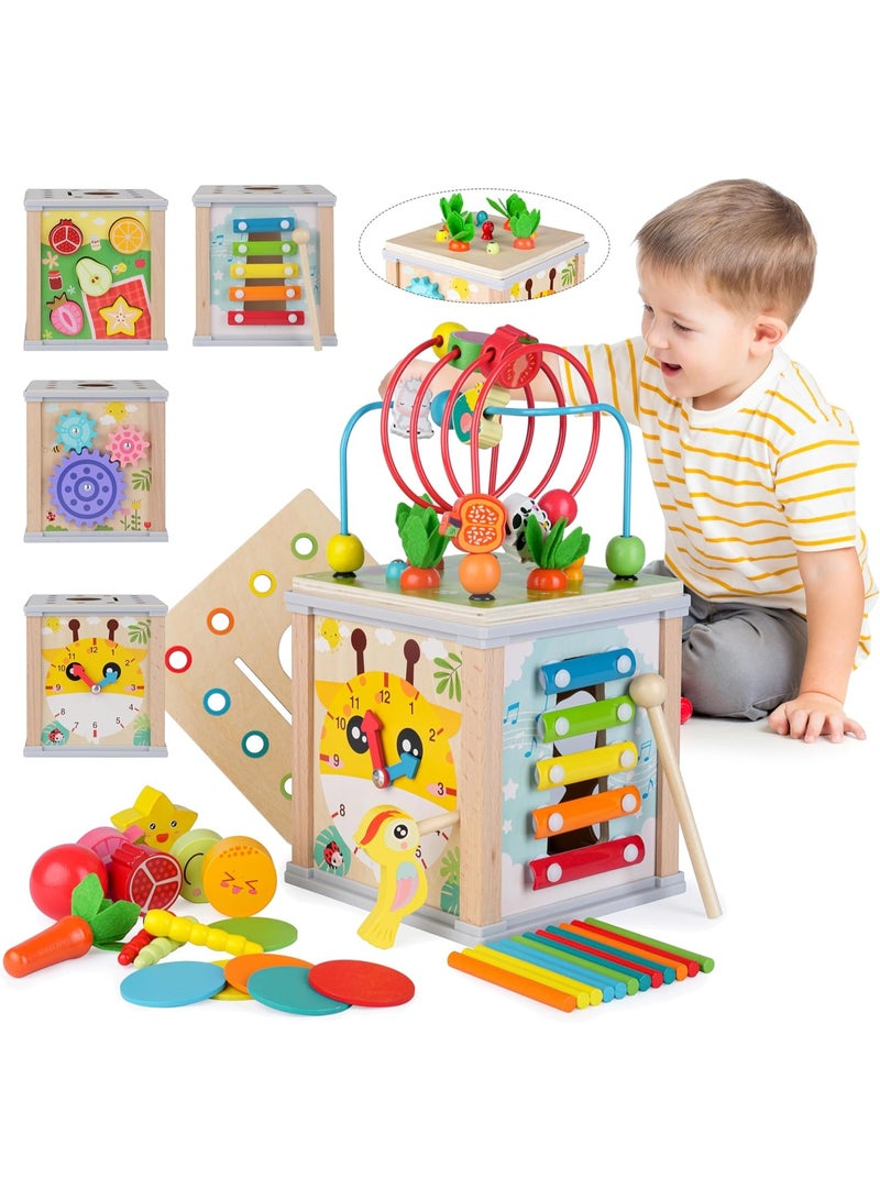 Factory Price سعر المصنع لجاس 10 في 1 مكعب النشاط متعدد الوظائف للأطفال الصغار - Image 2