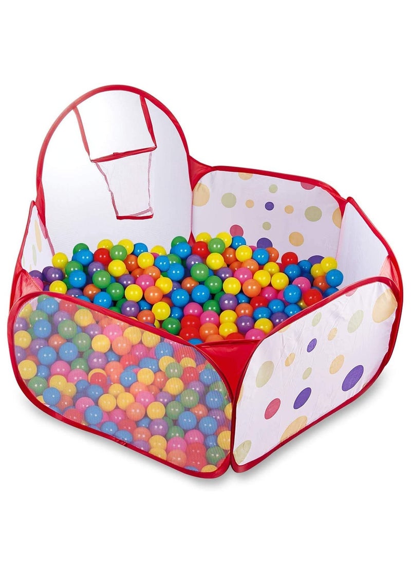 Children Ball Pit, Kids Tent Toddler Ball Foldable Play Tent Playpen Ball Pool with Basketball Hoop for Indoor Outdoor Children Ball Play Pool Tent (ball Not Included)  - Image 4