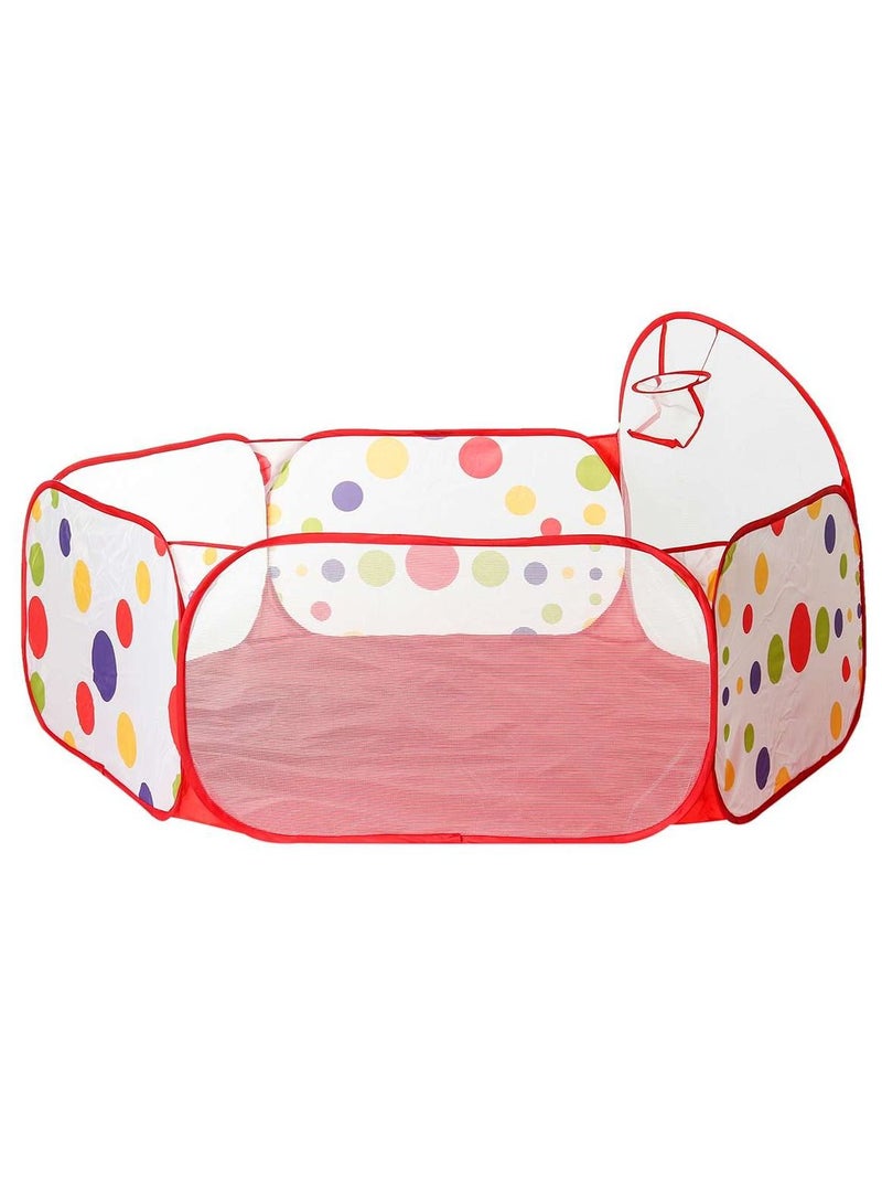 Children Ball Pit, Kids Tent Toddler Ball Foldable Play Tent Playpen Ball Pool with Basketball Hoop for Indoor Outdoor Children Ball Play Pool Tent (ball Not Included)  - Image 2
