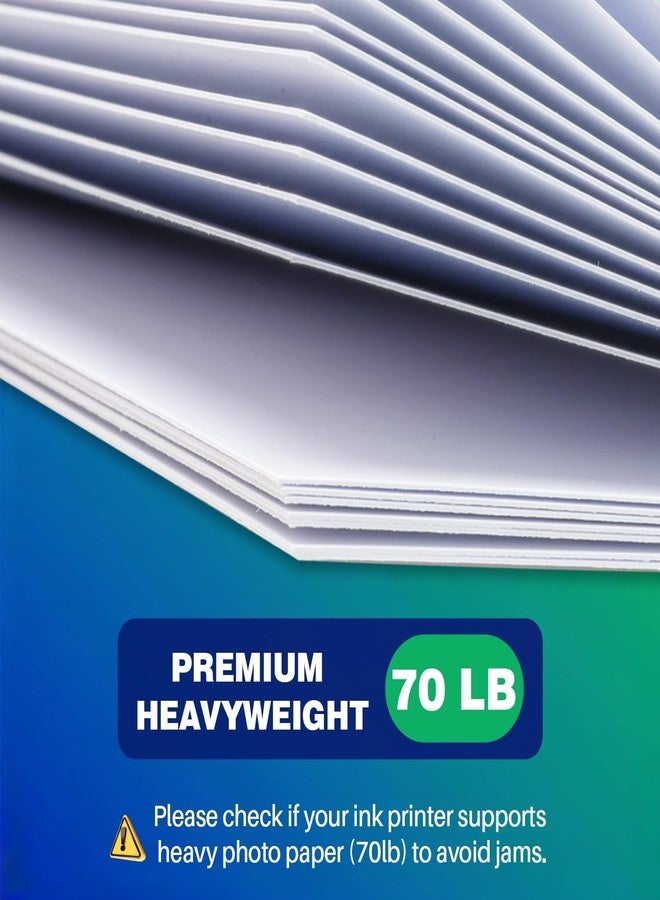 ورق طباعة صور احترافي لامع، مقاس 4×6 بوصة، 200 ورقة، وزن 70 رطل/260 غرام/متر مربع، ورق طباعة صور فاخر سميك أحادي الجانب، مناسب لطابعات نفث الحبر، سريع الجفاف، مثالي لطباعة صور البطاقات البريدية الاحترافية، حبر صبغي. - Image 5