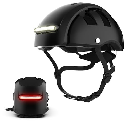 FEND Super Plus Folding Bike Helmet with Lights – Patented Smart-Fold 50% Compact Design, Ultra-Bright USB-C Front & Rear LEDs, CPSC/EN1078 Certified, for Adults, Commuters, E-Bikes, Scooters - Image 1