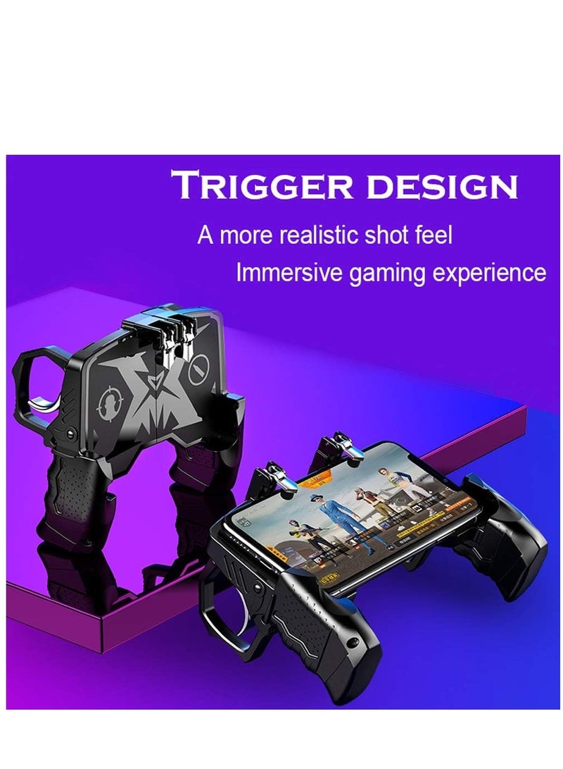 Mobile Game Controller for PUBG/Call of Duty/Fortnite,aim Trigger Fire ons L1R1 Shooter Sensitive Joystick,Gamepad for 4.7-6.5 inch iPhone  Android Phone - Image 2
